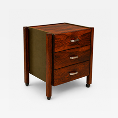 Jorge Zalszupin Brazilian Modern Filing Cabinet with 3 Drawers in Rosewood Jorge Zalszupin - 4732404