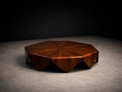 Jorge Zalszupin Brazilian Modern P tala Coffee Table in Rosewood by Jorge Zalszupin - 4473605