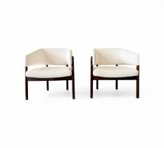 Jorge Zalszupin Brazilian Modern Pair of Senior Armchairs in Rosewood Jorge Zalszupin 1960s - 4416917