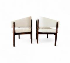 Jorge Zalszupin Brazilian Modern Pair of Senior Armchairs in Rosewood Jorge Zalszupin 1960s - 4416919