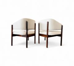 Jorge Zalszupin Brazilian Modern Pair of Senior Armchairs in Rosewood Jorge Zalszupin 1960s - 4416920