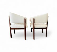 Jorge Zalszupin Brazilian Modern Pair of Senior Armchairs in Rosewood Jorge Zalszupin 1960s - 4416922