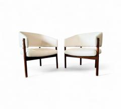 Jorge Zalszupin Brazilian Modern Pair of Senior Armchairs in Rosewood Jorge Zalszupin 1960s - 4416924