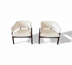 Jorge Zalszupin Brazilian Modern Pair of Senior Armchairs in Rosewood Jorge Zalszupin 1960s - 4416926