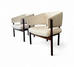 Jorge Zalszupin Brazilian Modern Pair of Senior Armchairs in Rosewood Jorge Zalszupin 1960s - 4416927