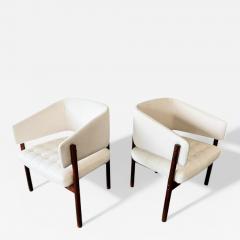 Jorge Zalszupin Brazilian Modern Pair of Senior Armchairs in Rosewood Jorge Zalszupin 1960s - 4426493