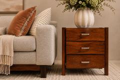 Jorge Zalszupin Brazilian Modern Side Table with drawers in Rosewood Jorge Zalszupin - 4594347