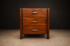 Jorge Zalszupin Brazilian Modern Side Table with drawers in Rosewood Jorge Zalszupin - 4594348