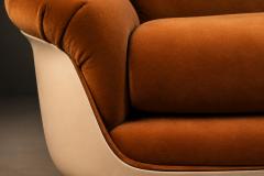 Jorge Zalszupin Brazilian Modern VIP Sofa in Fiberglass Mohair by Jorge Zalszupin - 4597077