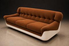 Jorge Zalszupin Brazilian Modern VIP Sofa in Fiberglass Mohair by Jorge Zalszupin - 4597080