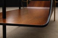 Jorge Zalszupin Carrinho de Ch Bar Cart in Rosewood Iron Brass by Jorge Zalszupin 1950s - 4611013