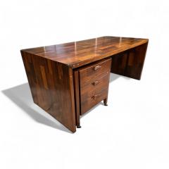 Jorge Zalszupin Desk in Rosewood with File Cabinet Jorge Zalszupin 1960s Lot 404 579 - 3982491