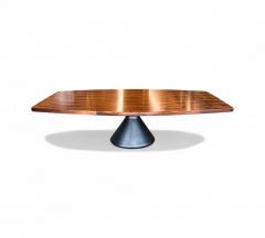 Jorge Zalszupin Dining Table Guanabara in Rosewood Concrete Metal Jorge Zalszupin 1960s - 4309280