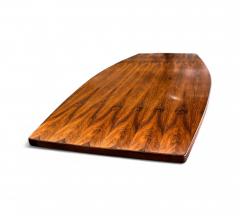 Jorge Zalszupin Dining Table Guanabara in Rosewood Concrete Metal Jorge Zalszupin 1960s - 4309286