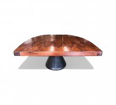 Jorge Zalszupin Dining Table Guanabara in Rosewood Concrete Metal Jorge Zalszupin 1960s - 4309289
