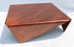 Jorge Zalszupin Jorge Zalszupin 1960s Brazilian Jacaranda Square Andorinha Coffee Table - 2294475