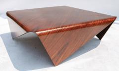 Jorge Zalszupin Jorge Zalszupin 1960s Brazilian Jacaranda Square Andorinha Coffee Table - 2294479