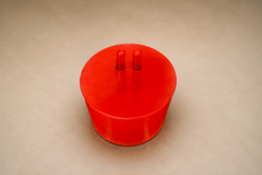 Jorge Zalszupin Jorge Zalszupin Eva Ice Bucket in Red Plastic Brazil 1970s - 4745859