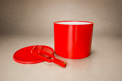 Jorge Zalszupin Jorge Zalszupin Eva Ice Bucket in Red Plastic Brazil 1970s - 4745864