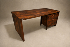Jorge Zalszupin Jorge Zalszupin Foldable Patchwork Rosewood Desk File Cabinet by L Atelier - 4763683
