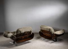 Jorge Zalszupin Jorge Zalszupin pair of lounge chairs - 4466967