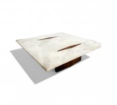 Jorge Zalszupin Limestone Coffee Table in Rosewood Marble Jorge Zalszupin 1959 Lot 553A - 4302090