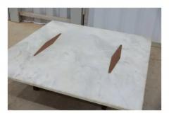 Jorge Zalszupin Mid Century Modern Coffee Table in Wood Marble by Jorge Zalszupin Brazil - 3357440