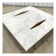 Jorge Zalszupin Mid Century Modern Coffee Table in Wood Marble by Jorge Zalszupin Brazil - 3357509