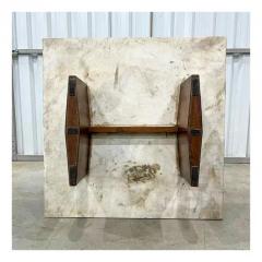 Jorge Zalszupin Mid Century Modern Coffee Table in Wood Marble by Jorge Zalszupin Brazil - 3357527