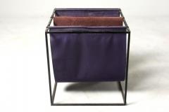 Jorge Zalszupin Mid Century Modern Leather Magazine Rack by Jorge Zalszupin Brazil 1960s - 1485372