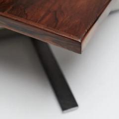 Jorge Zalszupin Midcentury Coffee Table in Hardwood Chrome by Jorge Zalszuspin Brazil 1963 - 3183797