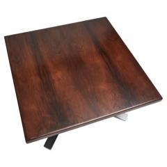 Jorge Zalszupin Midcentury Coffee Table in Hardwood Chrome by Jorge Zalszuspin Brazil 1963 - 3183806