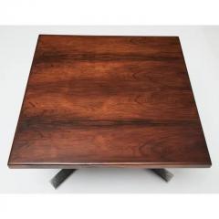 Jorge Zalszupin Midcentury Coffee Table in Hardwood Chrome by Jorge Zalszuspin Brazil 1963 - 3183820