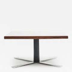 Jorge Zalszupin Midcentury Coffee Table in Hardwood Chrome by Jorge Zalszuspin Brazil 1963 - 3190695