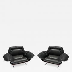 Jorge Zalszupin Pair of Jorge Zalszupin 1960s Brazilian Jacaranda Presidencial Lounge Chairs - 2297556