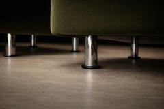 Jorge Zalszupin Pair of Pullman Armchairs in Dark Olive Velvet Jorge Zalszupin for L Atelier - 4525193