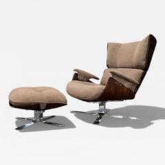 Jorge Zalszupin Paulistana Armchair with Ottoman by Jorge Zalszupin c 1959 Lot 802A - 4634555