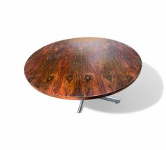 Jorge Zalszupin Round Dining Table in Hardwood and Metal Jorge Zalszupin 1960s Lot 40 - 4318323