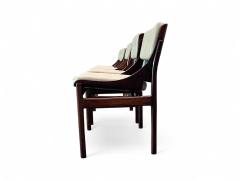 Jorge Zalszupin Set of 5 Chairs in Rosewood Leather Jorge Zalszupin 1960s Lot 114 158 378 - 4351290