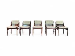 Jorge Zalszupin Set of 5 Chairs in Rosewood Leather Jorge Zalszupin 1960s Lot 114 158 378 - 4351291