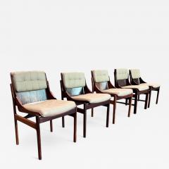 Jorge Zalszupin Set of 5 Chairs in Rosewood Leather Jorge Zalszupin 1960s Lot 114 158 378 - 4352262