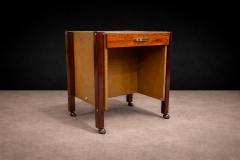 Jorge Zalszupin Side Table with Drawers Wheels in Hardwood Jorge Zalszupin 1960s - 4636006