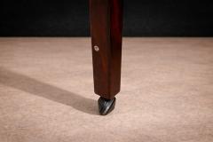 Jorge Zalszupin Side Table with Drawers Wheels in Hardwood Jorge Zalszupin 1960s - 4636010