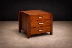 Jorge Zalszupin Side Table with drawers in Rosewood Jorge Zalszupin 1960 s - 4546947