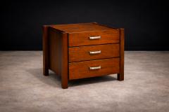 Jorge Zalszupin Side Table with drawers in Rosewood Jorge Zalszupin 1960 s - 4546948