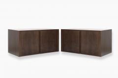 Jorgen Clausen Floating Tambour Door Cabinets by Jorgen Clausen Denmark 1950s - 1466050