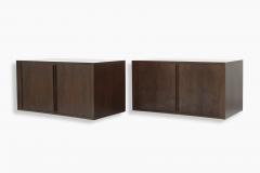 Jorgen Clausen Floating Tambour Door Cabinets by Jorgen Clausen Denmark 1950s - 1466052