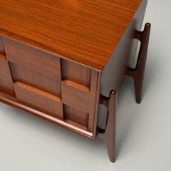 Jorgen Clausen Jorgen Clausen Danish Mid Century Modern Sculptural Nightstands Teak 1960s - 3929416