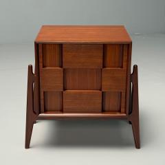 Jorgen Clausen Jorgen Clausen Danish Mid Century Modern Sculptural Nightstands Teak 1960s - 3929419