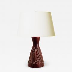 Jorgen Mogensen Extraordinary Monumental Lamp in Oxblood Glaze by Jorgen Mogensen - 2371266
